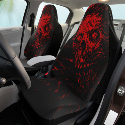 Black Red Zombie Horror Art | Car Seat Covers