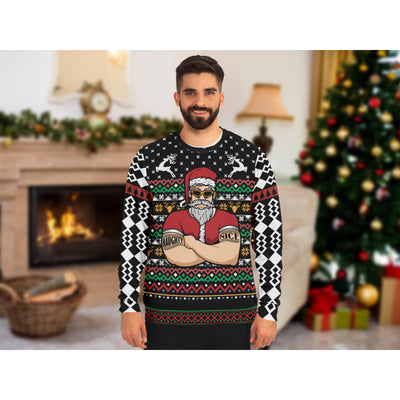 Tan Santa Bouncer | Ugly Xmas Sweater