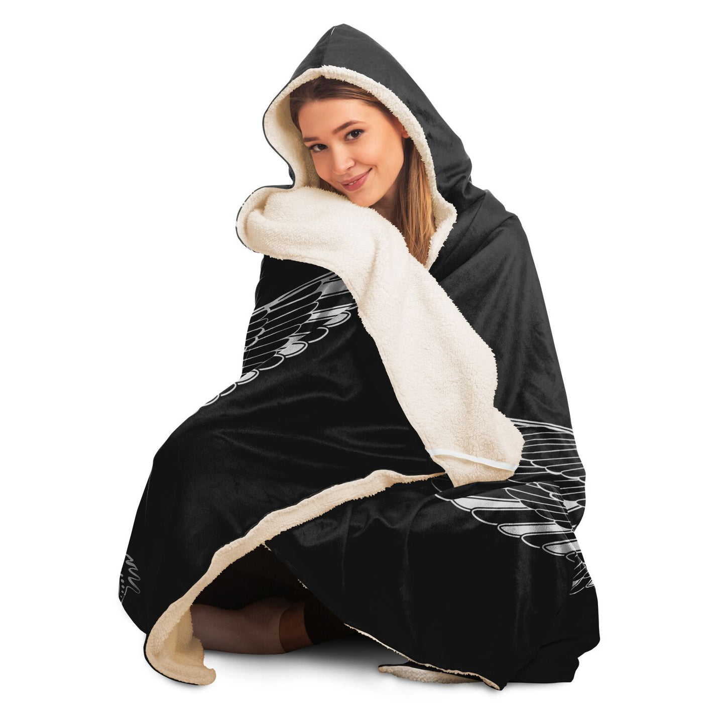 Black egyptian Hooded Blanket-Frontside-Design_Template copy
