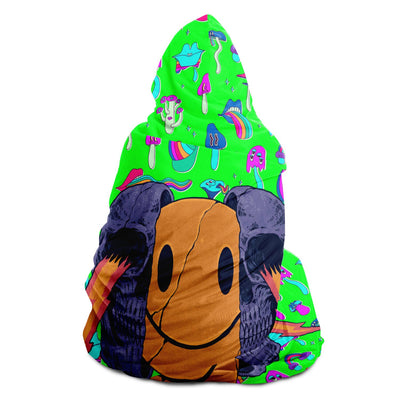 Dark Salmon hippie 25 Hooded Blanket-Frontside-Design_Template copy