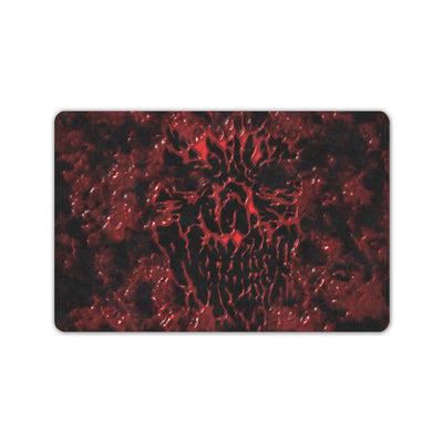 Dark Slate Gray Bloody Skull | Doormat