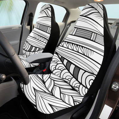 Lavender Tribal Line Art 3 BW | Car Seat Covers