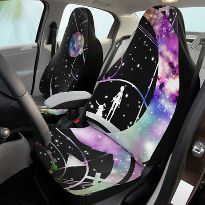 Gray Tie Dye Fantasy Dancing On The Moon | Car Seat Covers