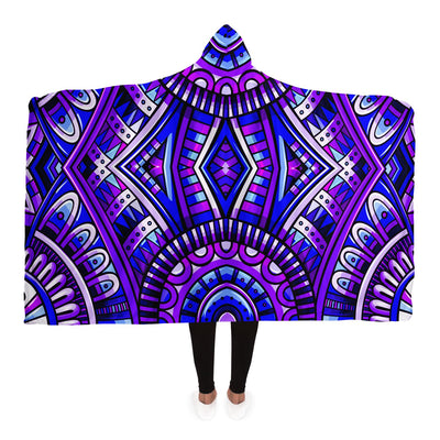 Plum Festival Clothes Tribal Lines 11 | Hooded Blanket