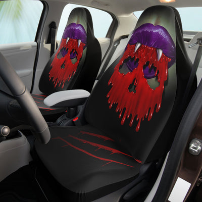 Black Vampires Kiss Halloween Horror | Car Seat Covers
