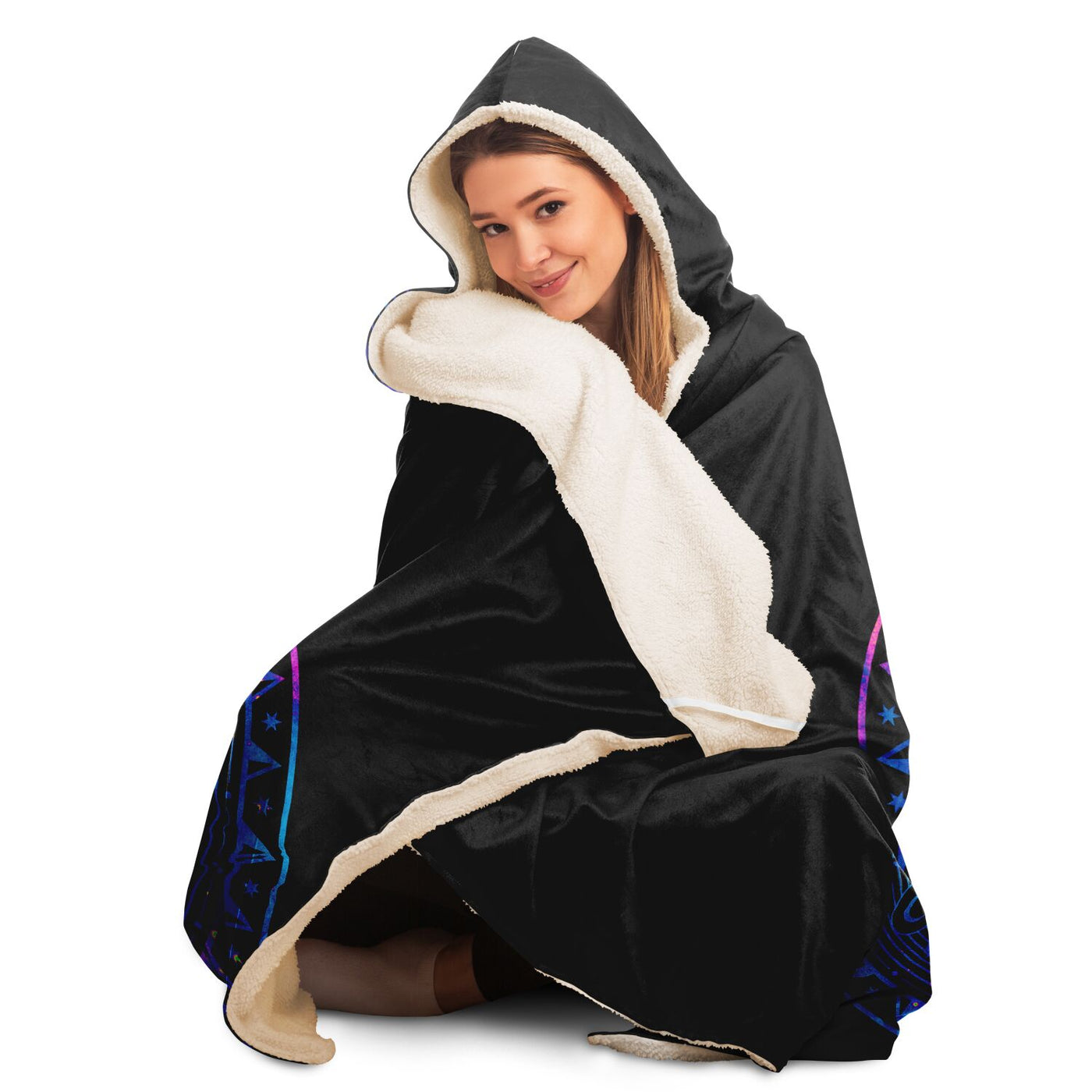 Black witchy 2 Hooded Blanket-Frontside-Design_Template copy