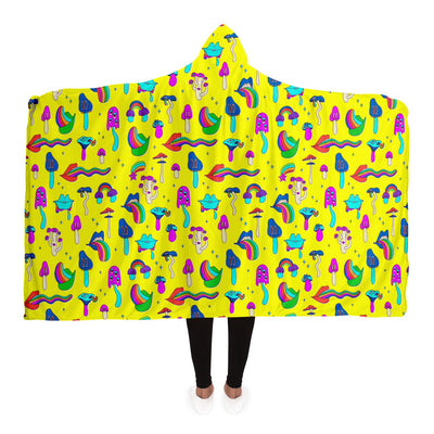 Sea Green hippie 23 Hooded Blanket-Frontside-Design_Template copy