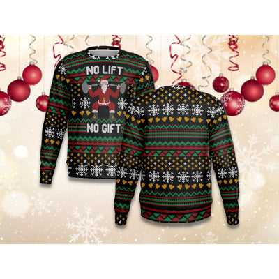 Bisque No Lift No Gift | Ugly Xmas Sweater