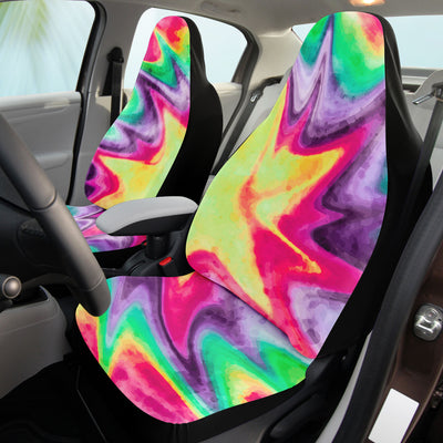 Tan Bright Dirty Tie Dye | Car Seat Covers