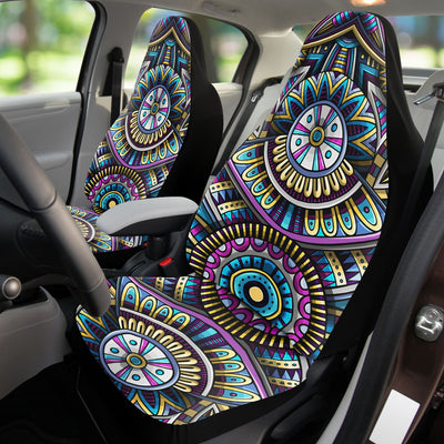 Black Tribal Line Art 7 | Car Seat Covers