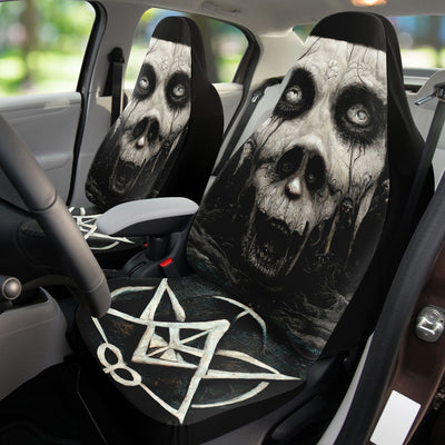 Black Hells Mouth 2 Horror Art | Car Seat Covers