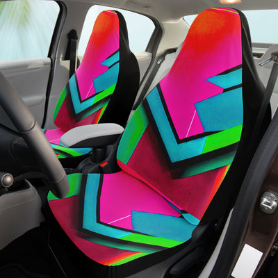 Pale Violet Red Futuristic Neon 1 | Car Seat Covers