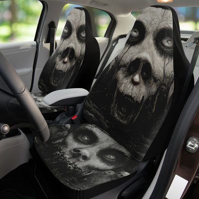 Black Hells Mouth 1 Horror Art | Car Seat Covers