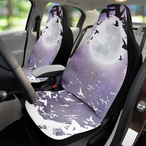 Dark Slate Gray Fantasy Bats Fluttering In The Moonlight | Car Seat Covers