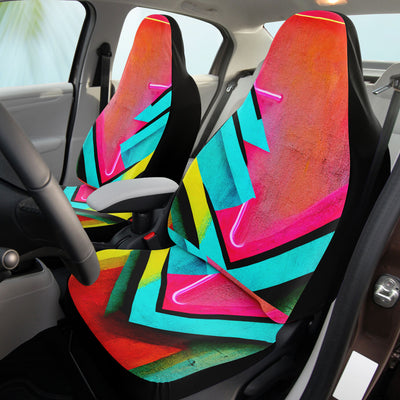 Pale Violet Red Futuristic Neon 2 | Car Seat Covers