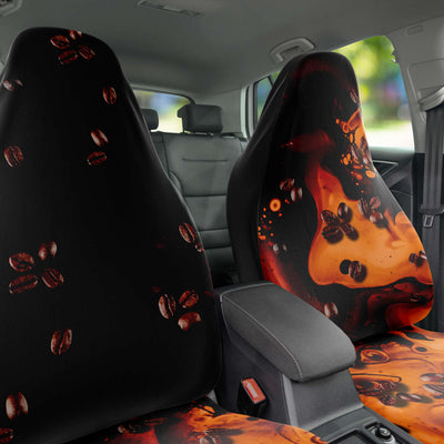 Black Coffee Lovers Coffee Beans | Car Seat Covers