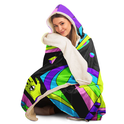 Wheat hippie 2 Hooded Blanket-Frontside-Design_Template copy
