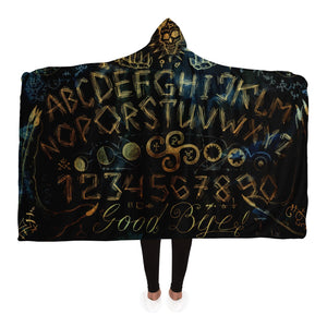 Black Ouija Board Styled | Hooded Blanket