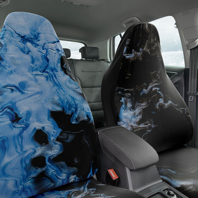Dark Slate Gray Flowing Metallic Blue | Car Seat Covers