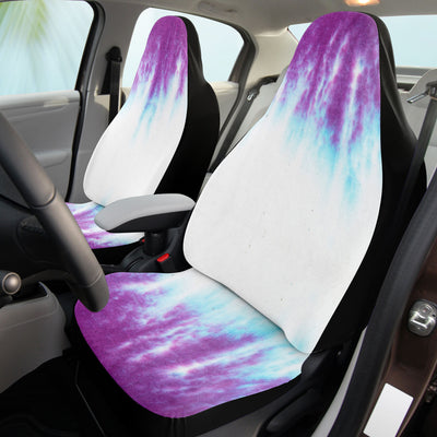 Light Gray Tie Dye Purple & White 2 | Car Seat Covers