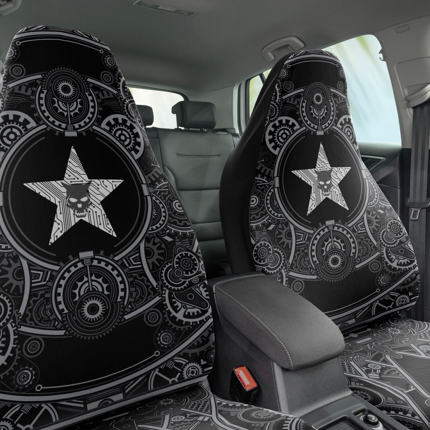 Dark Slate Gray Steampunk 1 | Car Seat Covers