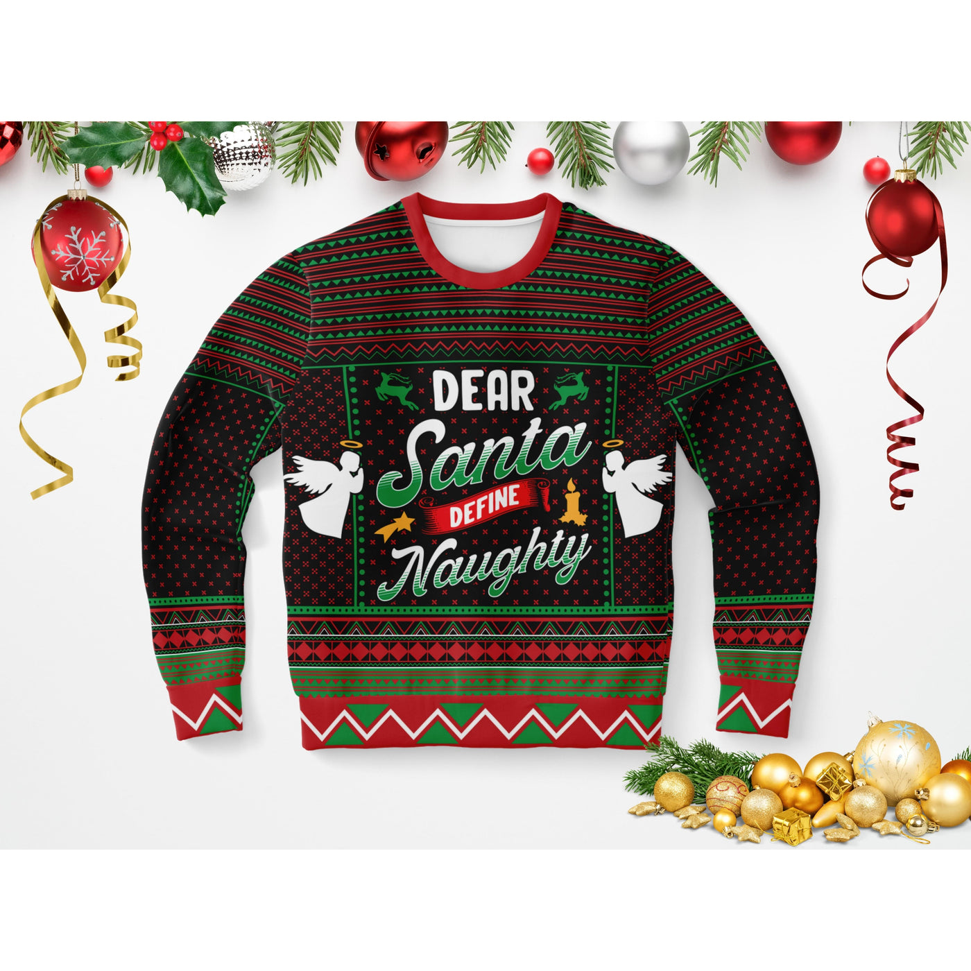 Lavender Define Naughty | Ugly Xmas Sweater