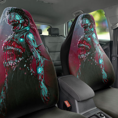 Dark Slate Gray Horror Decor Halloween | Car Seat Covers