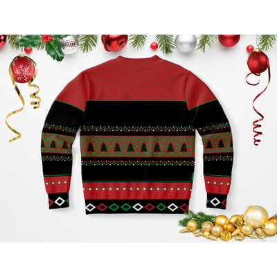 White Smoke White and Red Christmas | Ugly Xmas Sweater
