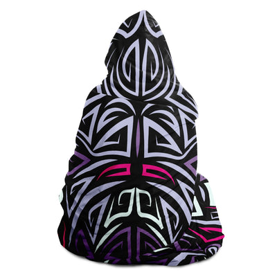 Black lion 2 Hooded Blanket-Frontside-Design_Template copy