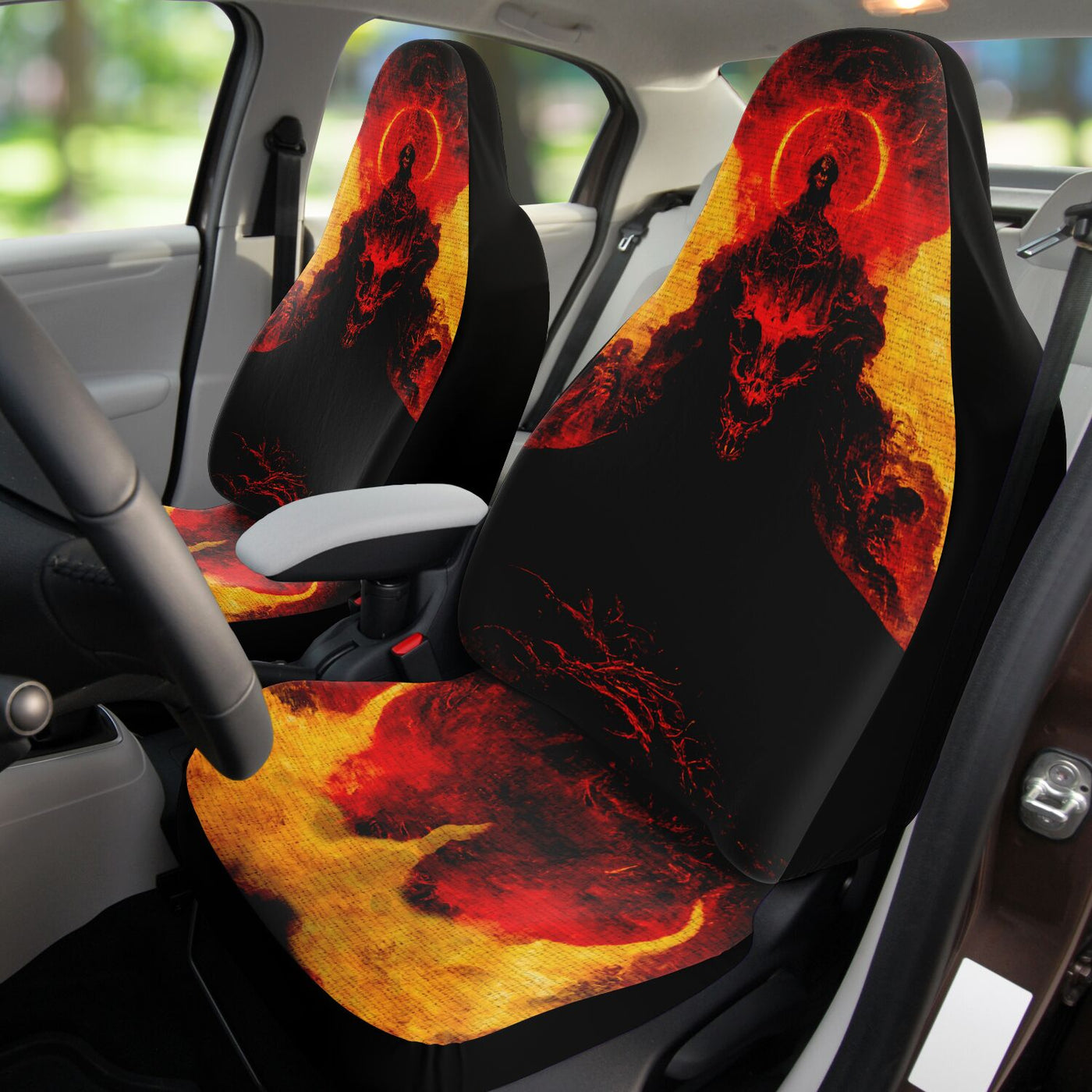 Dark Khaki An Audience With Darkness Gothic Horror | Car Seat Covers