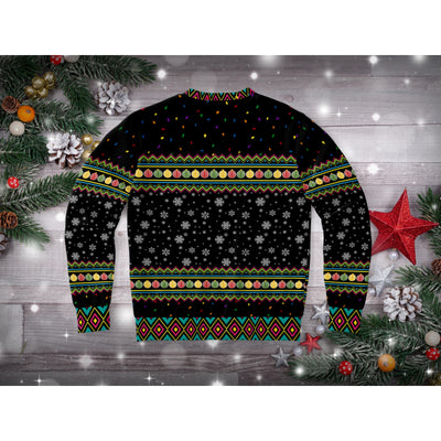 Black Keep Santa's Name Out Yo Mouth | Ugly Xmas Sweater
