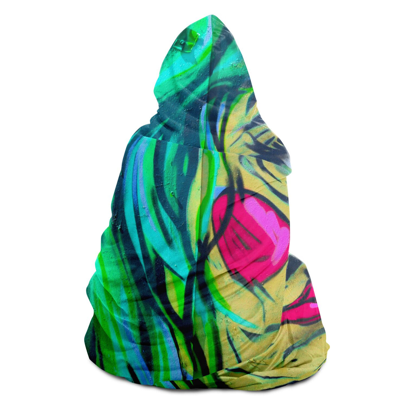 Rosy Brown graffiti 15 Hooded Blanket-Frontside-Design_Template copy