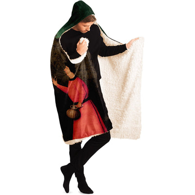 Black Hieronymus Bosch The Conjurer | Hooded Blanket