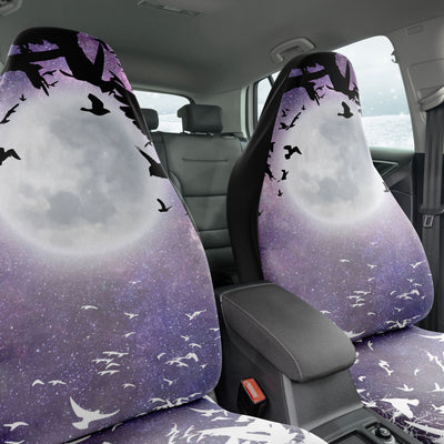 Dark Slate Gray Fantasy Bats Fluttering In The Moonlight | Car Seat Covers
