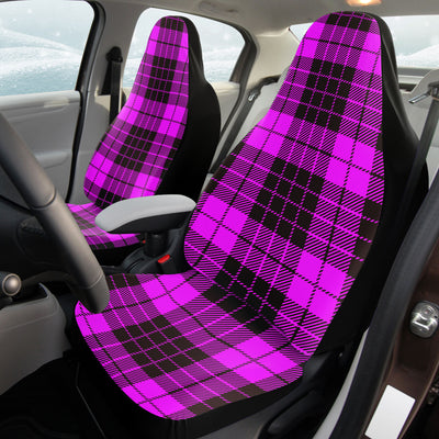 Orchid Pastel Goth Plaid Purple | Car Seat Covers