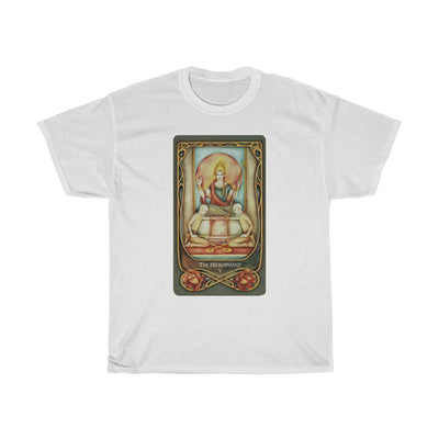 Light Gray The Hierophant Tarot Card | T-Shirt