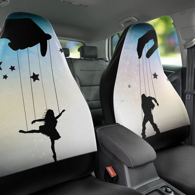 Light Gray Dancing Marionette's | Car Seat Covers