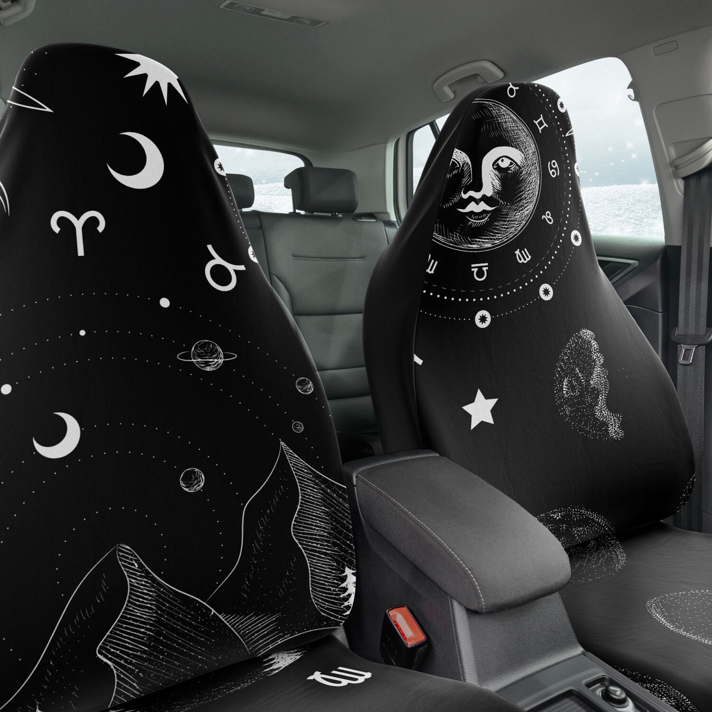 Black Celestial 11 | Car Seat Covers