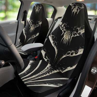 Black Throne Of Bones Gothic | Car Seat Covers