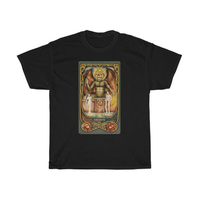 Dark Slate Gray The Devil Tarot Card | T-Shirt