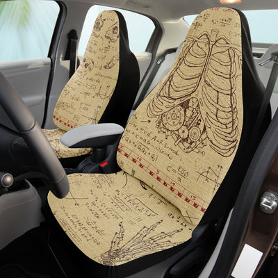 Tan Steampunk Diary | Car Seat Covers