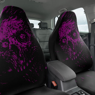 Dark Slate Gray Purple Zombie Illustration | Car Seat Covers