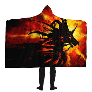 Chocolate Hells War Horse | Hooded Blanket