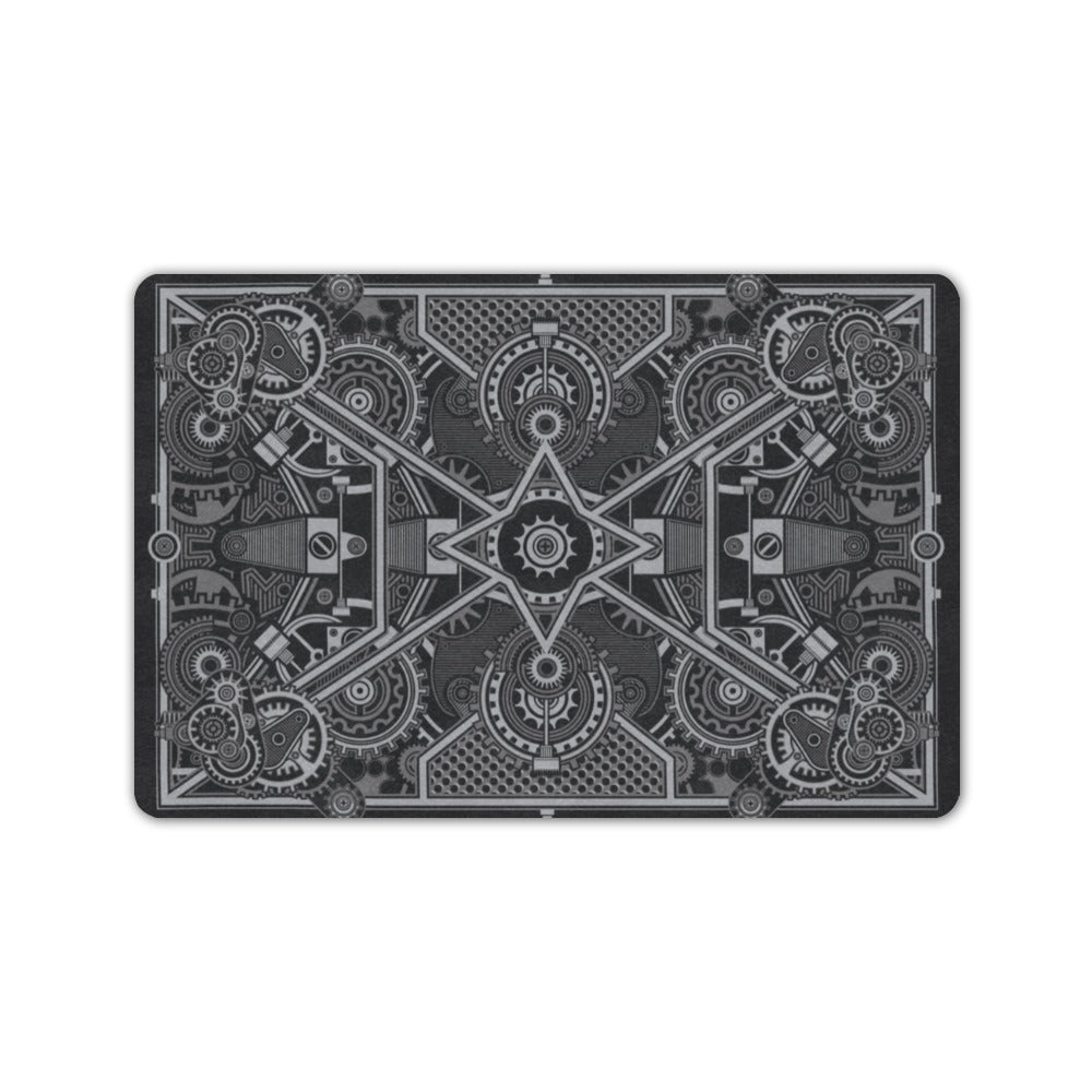 Dark Slate Gray Steampunk 3 | Doormat