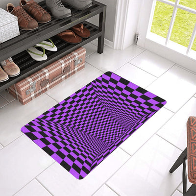 Dark Slate Gray Optical Illusion 1 | Doormat