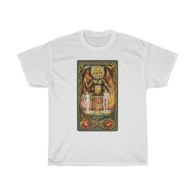Light Gray The Devil Tarot Card | T-Shirt