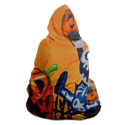 Chocolate trick or treating Hooded Blanket-Frontside-Design_Template copy