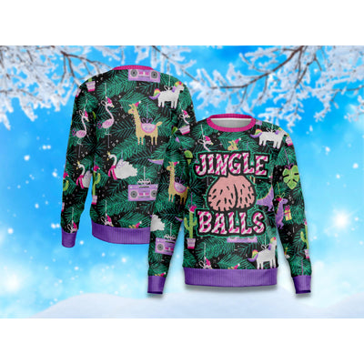 Sky Blue Jingle Balls | Ugly Xmas Sweater