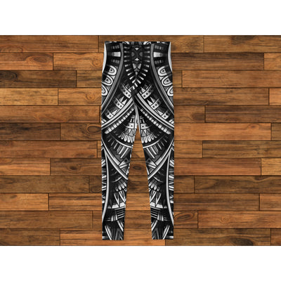Sienna Tribal Line Art 8 BW | Leggings