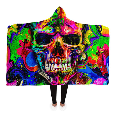 Black skulls 6 Hooded Blanket-Frontside-Design_Template copy